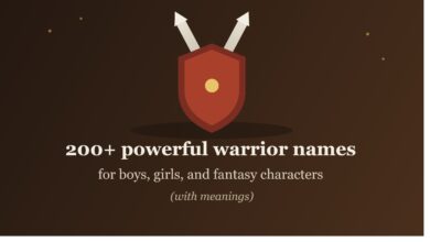 200+ Powerful Warrior Names for Boys, Girls, and Fantasy Characters (With Meanings)