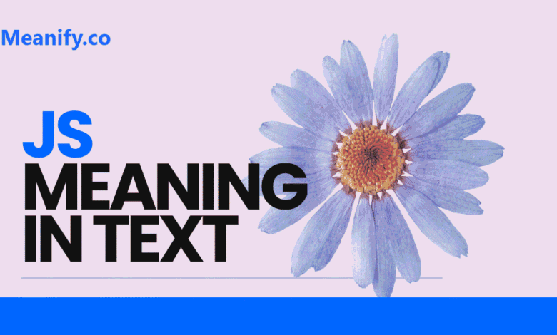 JS Meaning in Text