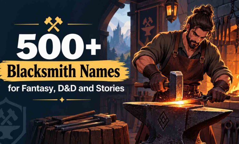500+ Blacksmith Names for Fantasy, D&D and Stories