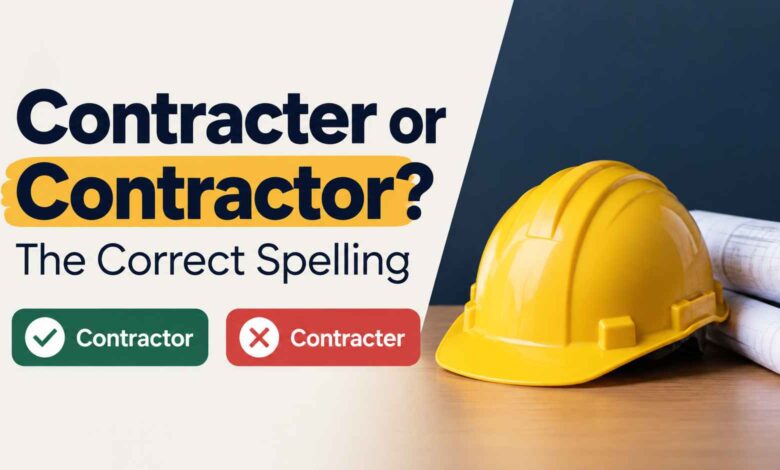 Contracter or Contractor? The Correct Spelling