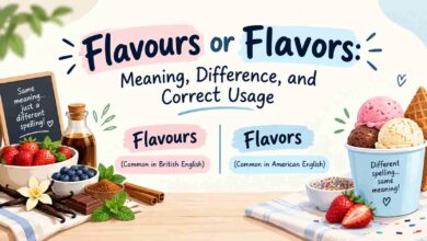 Flavours or Flavors: Meaning, Difference, and Correct Usage