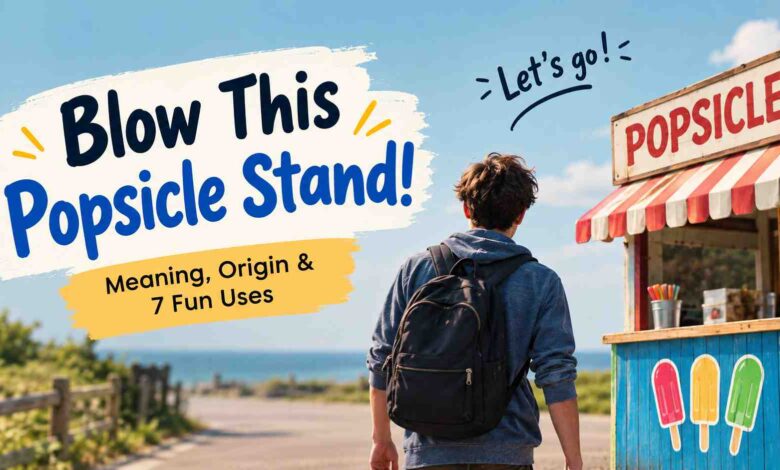Blow This Popsicle Stand: Meaning & 7 Fun Uses