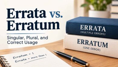 Errata vs. Erratum: 7 Clear Usage Rules